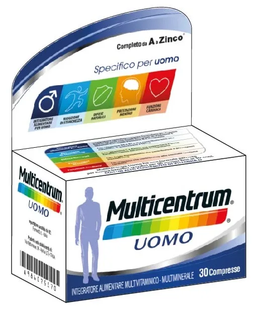 MULTICENTRUM UOMO 30 COMPRESSE