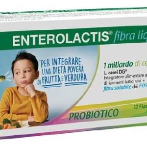 ENTEROLACTIS FIBRA LIQUIDA 12 FLACONCINI DA 10 ML