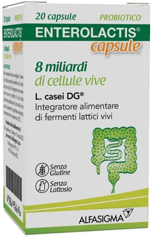 ENTEROLACTIS 20 CAPSULE 8 MILIARDI DI CELLULE VIVE
