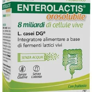 ENTEROLACTIS OROSOLUBILE 12 BUSTINE 8 MILIARDI DI CELLULE VIVE
