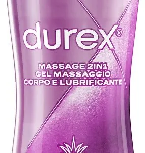 DUREX MASSAGE 2 IN 1 GEL MASSAGGIO CORPO E LUBRIFICANTE ALOE VERA 200 ML