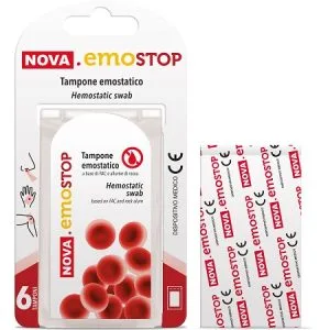 NOVA EMOSTOP TAMPONE EMOSTATICO 6 PEZZI