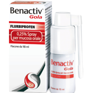 BENACTIV GOLA*SPRAY 15ML 0,25%