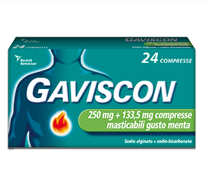 GAVISCON*24CPR MENT250+133,5MG