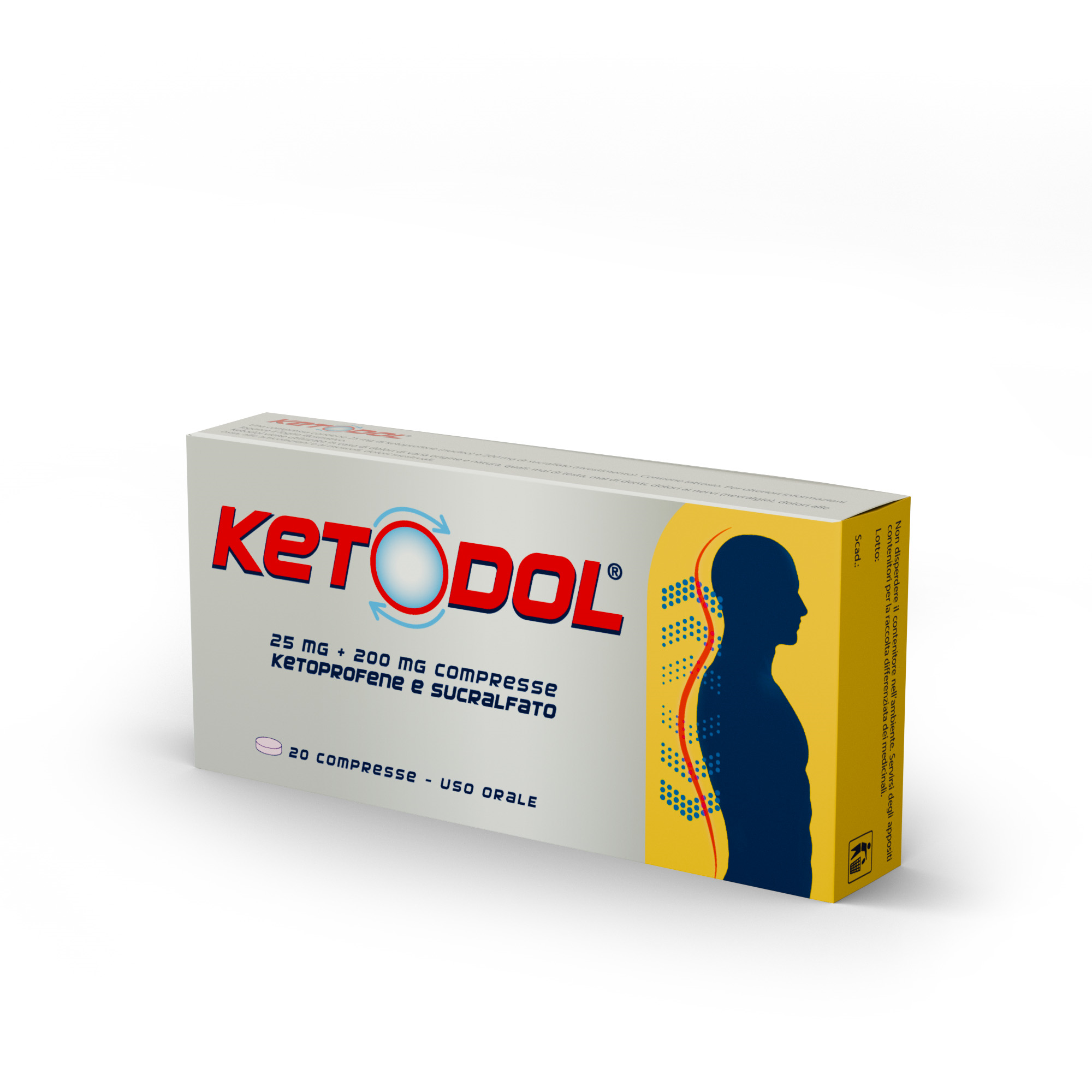 KETODOL*20CPR 25MG+200MG